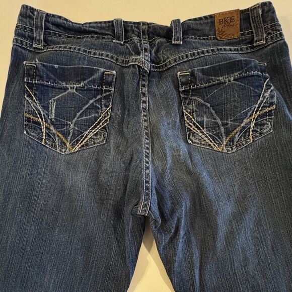 BKE Womens 32x35.5” Wendi Boot Cut Jeans Dark Wash Stretch Denim - Picture 4 of 12
